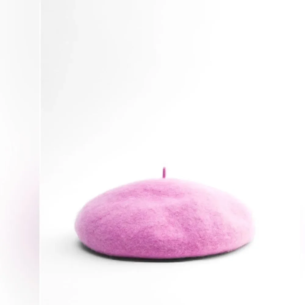 Zara Pink Wool Beret